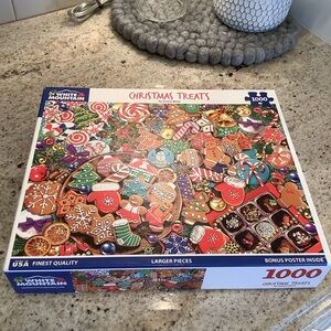 White Mountain Christmas Treats Cookie 1000 Pieces Puzzle